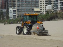 Maschine zum Strand putzen