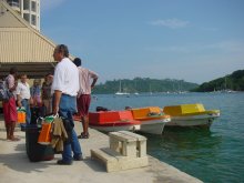 warten auf das Ferry