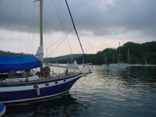 Oesterreicher mit Segelschiff