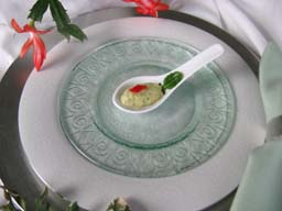 Amuse Bouche Recipe, Asparagus Mousse on a Chinese spoon