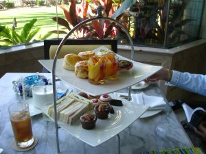 High tea in unserem Hotel.