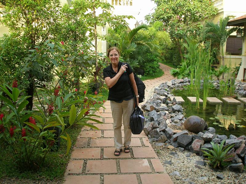 P3020520.JPG - Leaving the Pavillion Orient Hotel in Siem Reap Cambodia.