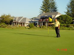 Golfplatz und unseres Gaestehaus