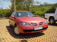 Unser Auto; ein Nissan Almera von Avis gemietet via ADAC.