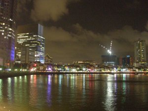 Singapore by night.